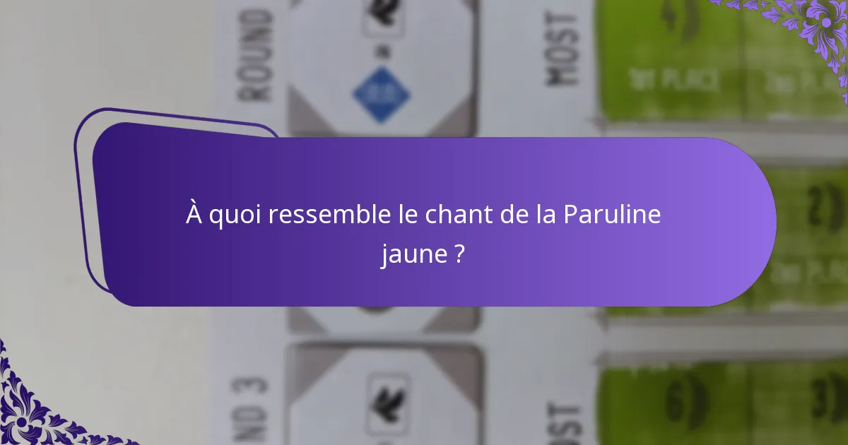 Quel type d’habitat la Paruline jaune préfère-t-elle ?