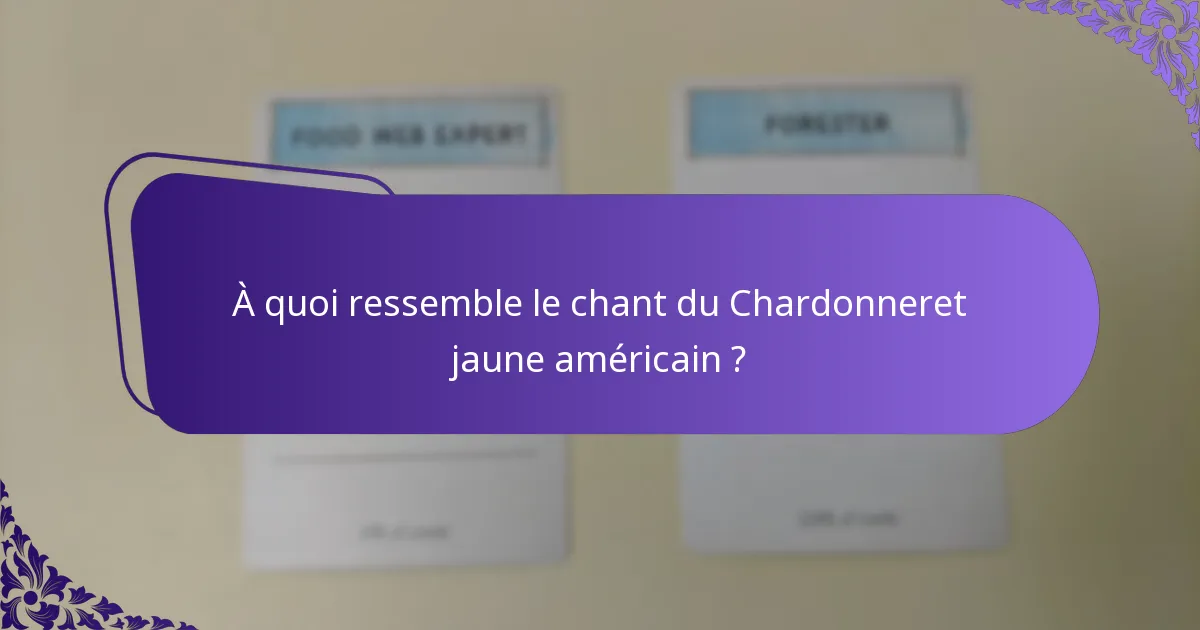 Quel est l’habitat naturel du Chardonneret jaune américain ?