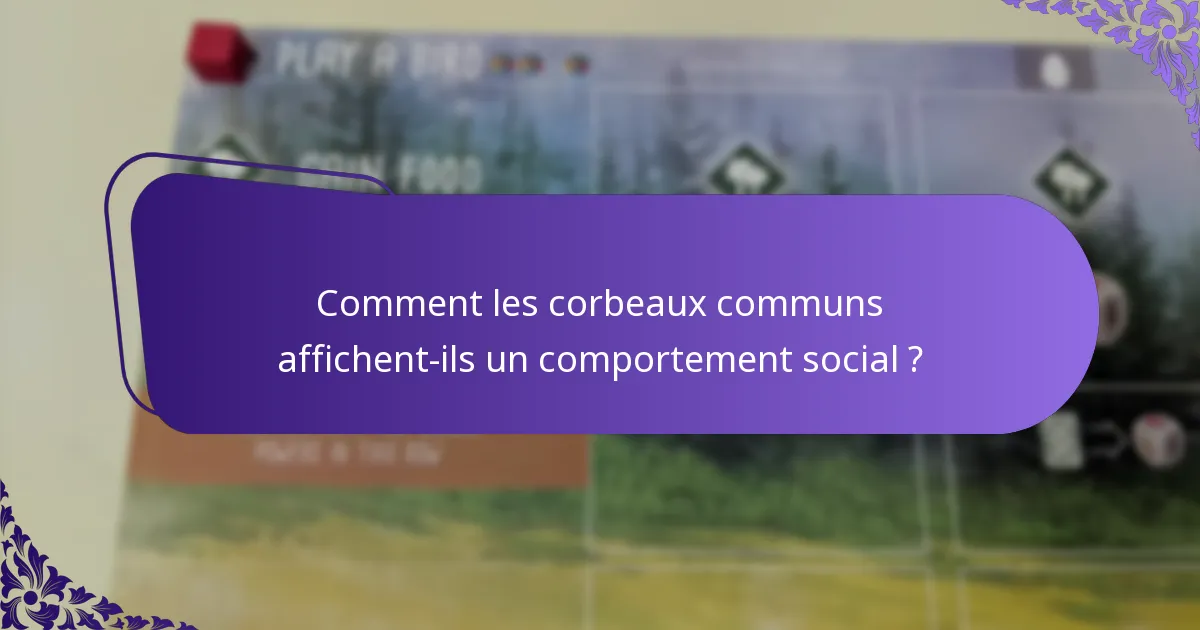 Où vit le corbeau commun ?
