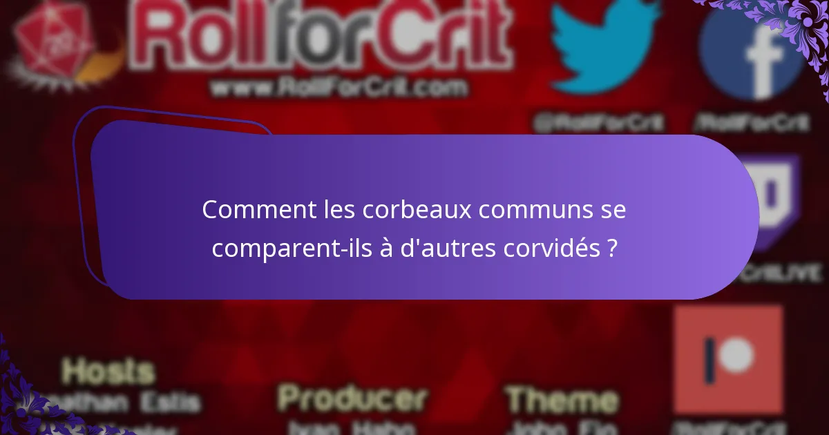 Comment les corbeaux communs affichent-ils un comportement social ?