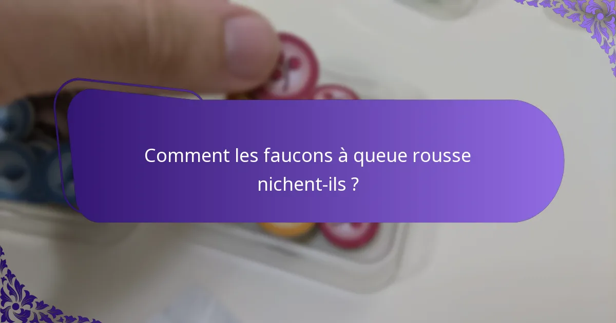 Où vivent les faucons à queue rousse ?