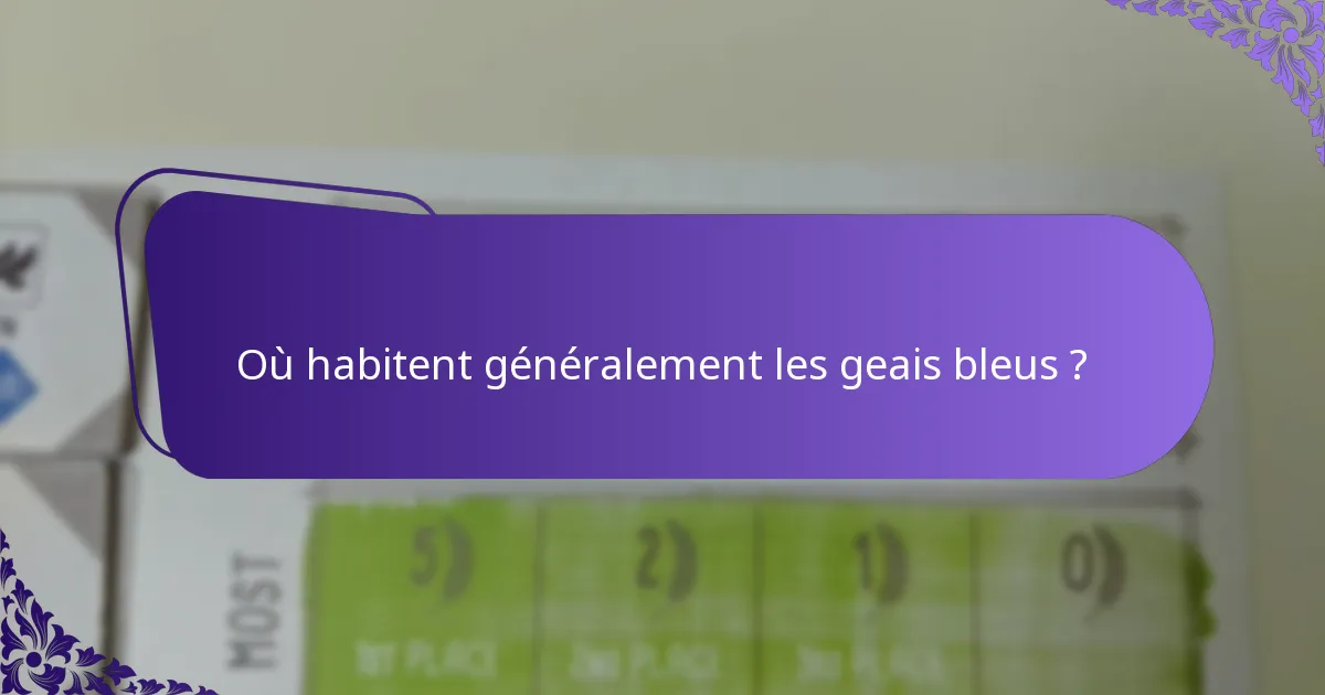 Quel est le régime alimentaire des geais bleus ?