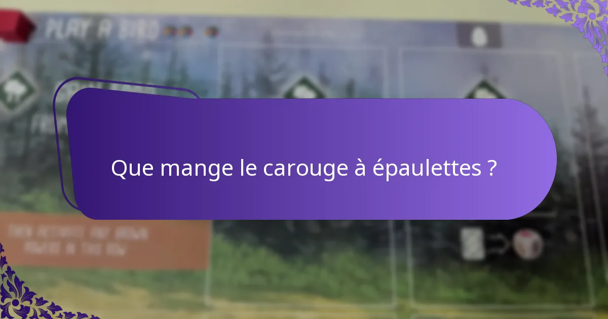 Comment le comportement du carouge à épaulettes s’adapte-t-il aux changements environnementaux ?