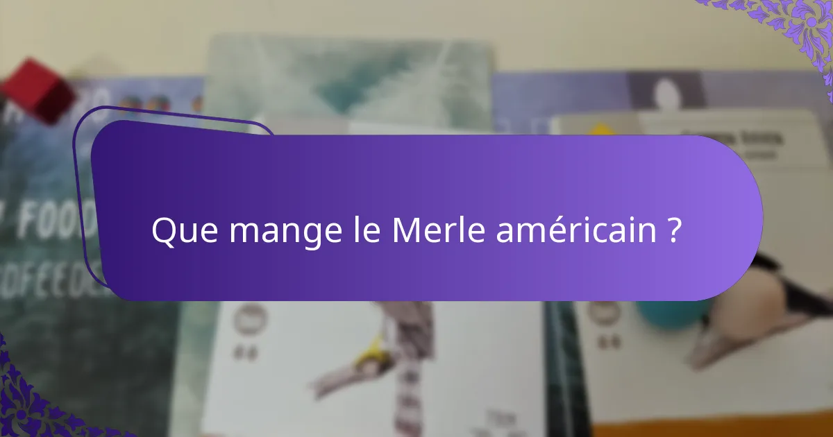 Quelle est l’envergure du Merle américain ?