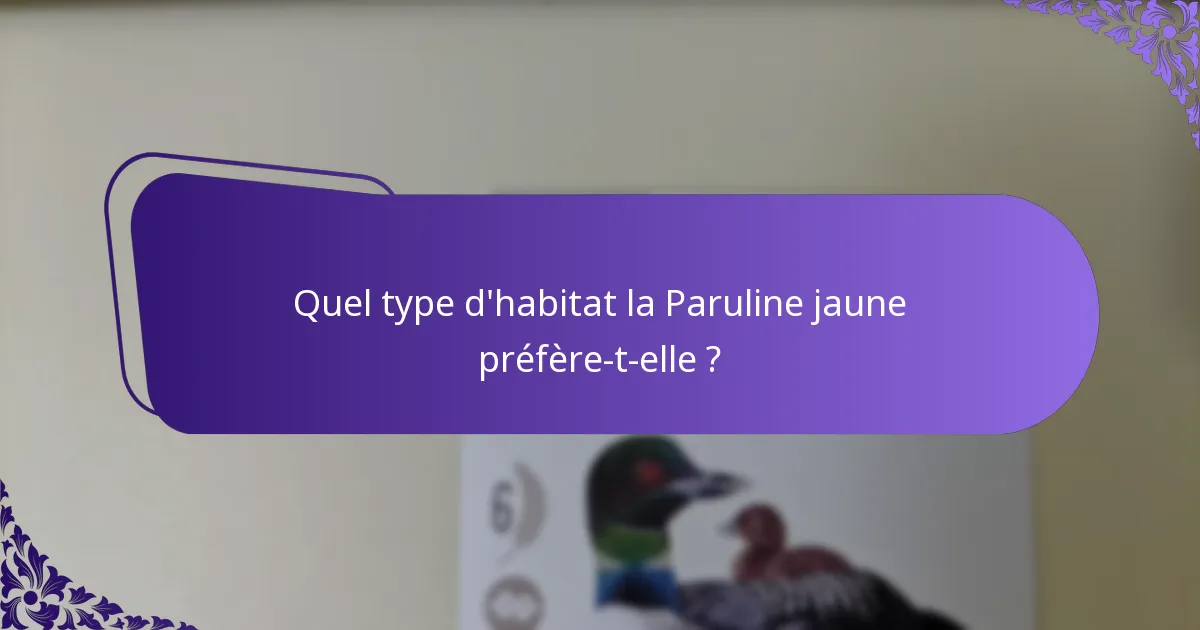 Comment les schémas de migration affectent-ils les populations de Parulines jaunes ?