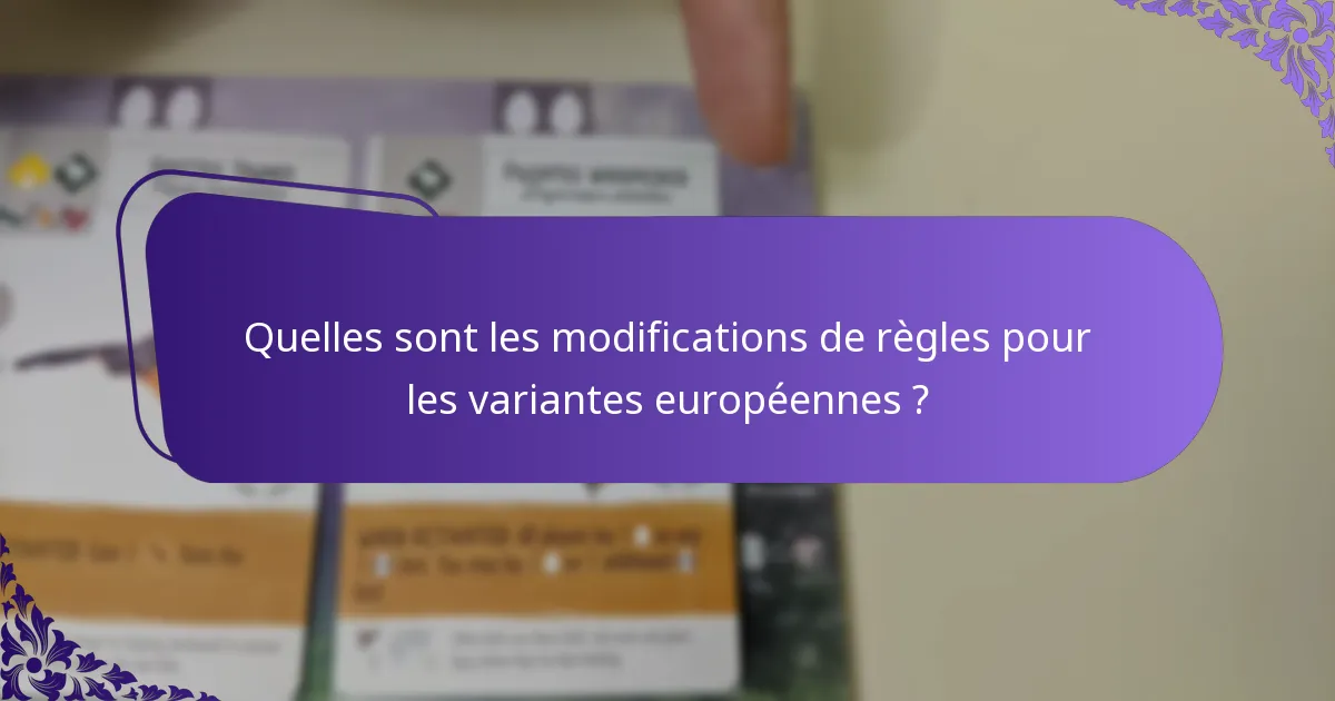 Quelles ressources soutiennent les variantes de configuration pour l’Europe ?